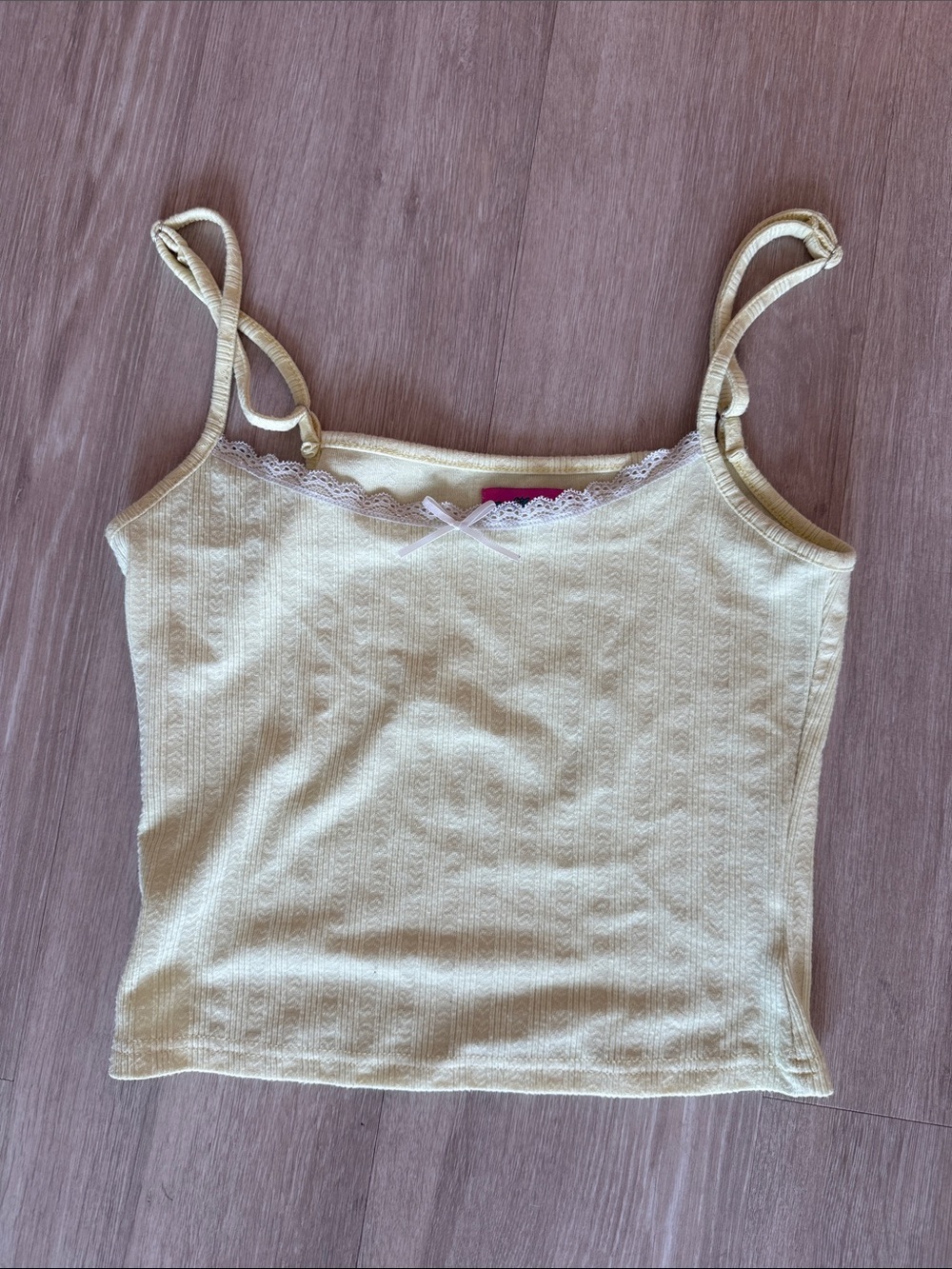 Edikted Yellow Lace Tank M